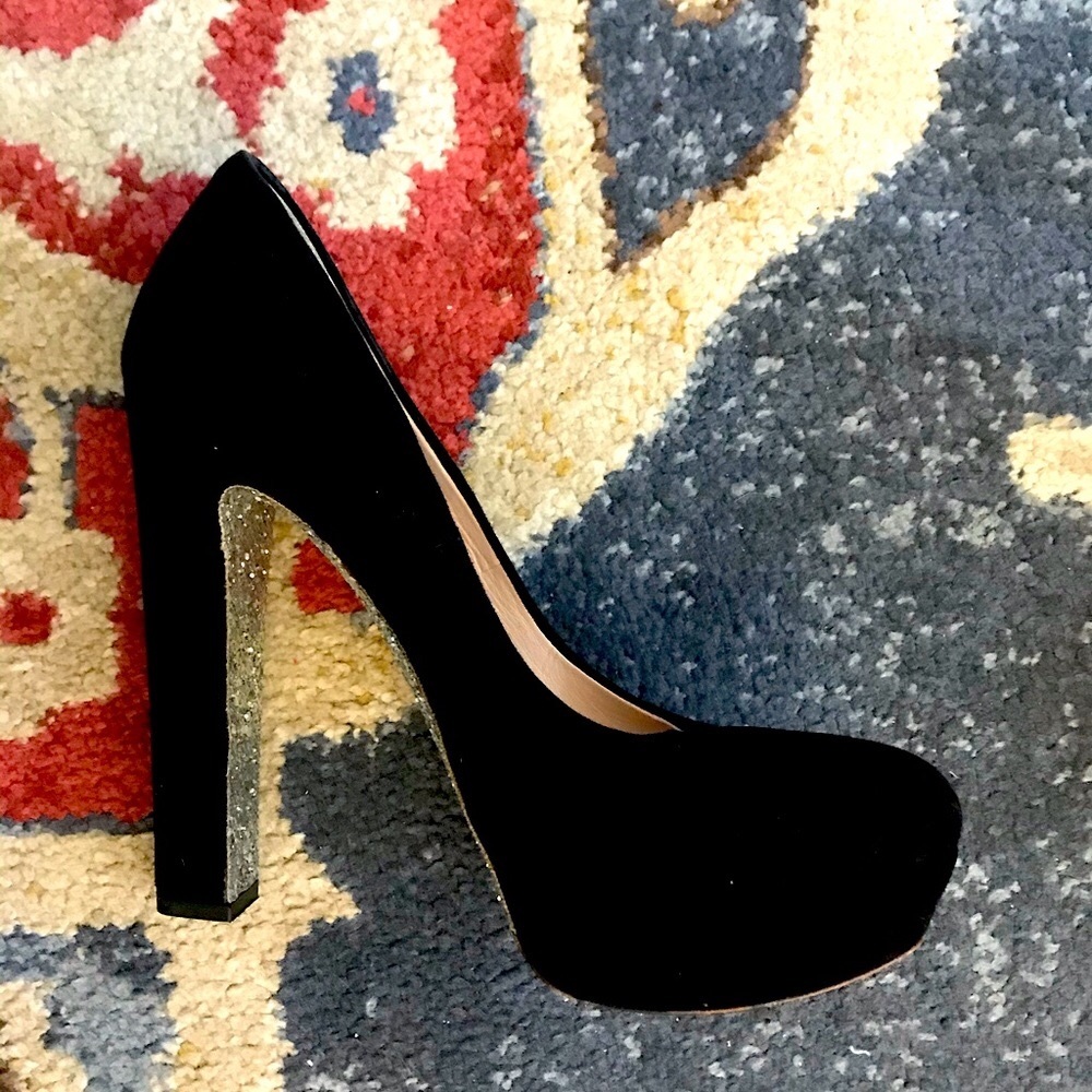 Miu Miu Suede, Glitter sole, pumps